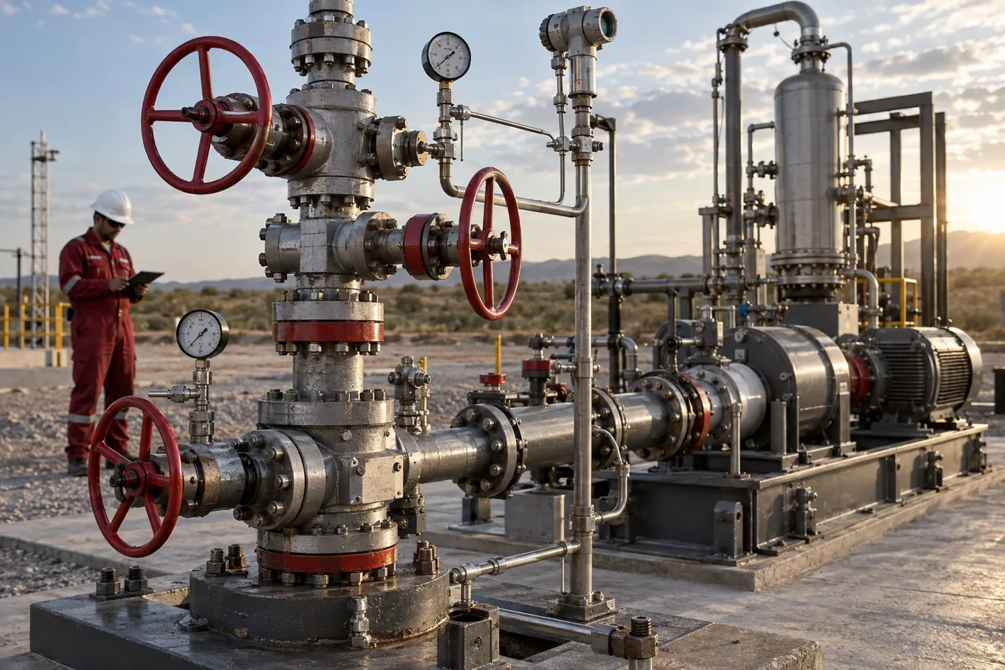 Instalación industrial de petróleo y gas